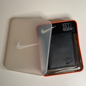 Nike Gold credit card file with money clip